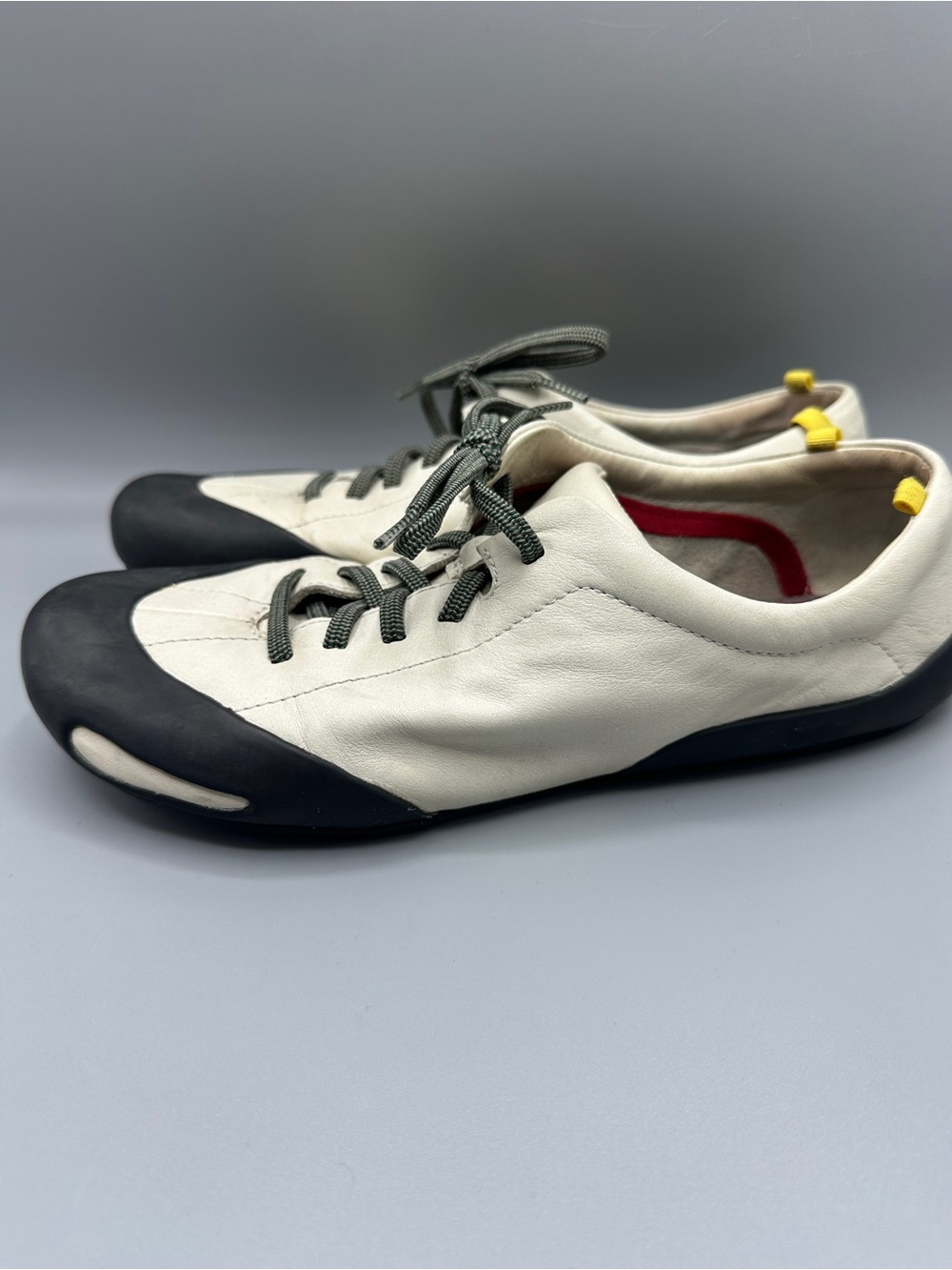 Camper Peu Senda Flexible Leather Sneakers Women’s Sz EU38/US7.5 Beige Black
